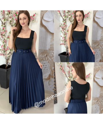Saia Lilian Azul 